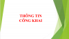 CÔNG KHAI