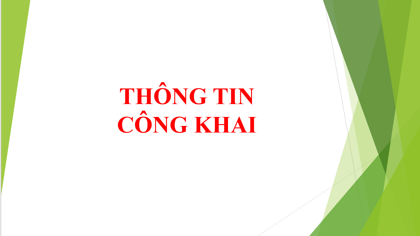 CÔNG KHAI
